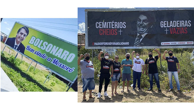   Presidente será recebido no RN com outdoors de protestos e apoio, enquanto que em Brasília o clima é tenso: ministro acusado de Corrupção, Ricardo Salles, pede demissão do Meio Ambiente; já o ministro Fábio Faria, das Comunicação, está sendo acusado de desviar R$ 52 milhões da covid19; outra notícia que está tirando o presidente do sério é sobre a indigesta acusação de compra de vacinas superfaturada em até 1000% Covaxin, da Índia