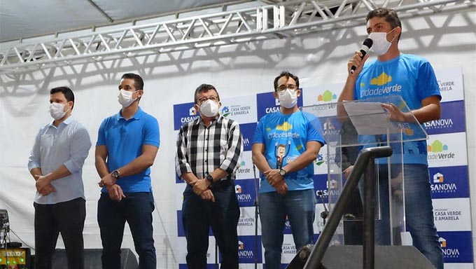   Lançamento do empreendimento do empresário Marcelo Conrado, com previsão de gerar 2.500 empregos diretos e indiretos, ocorreu na tarde noite deste sábado, 31, com a presença do prefeito Allyson Bezerra, que enalteceu o empreendimento, concretizando um bairro planejado com saúde, segurança, drenagem, saneamento, iluminação, água encanada, ruas calçadas e avenidas asfaltadas, além de área de lazer