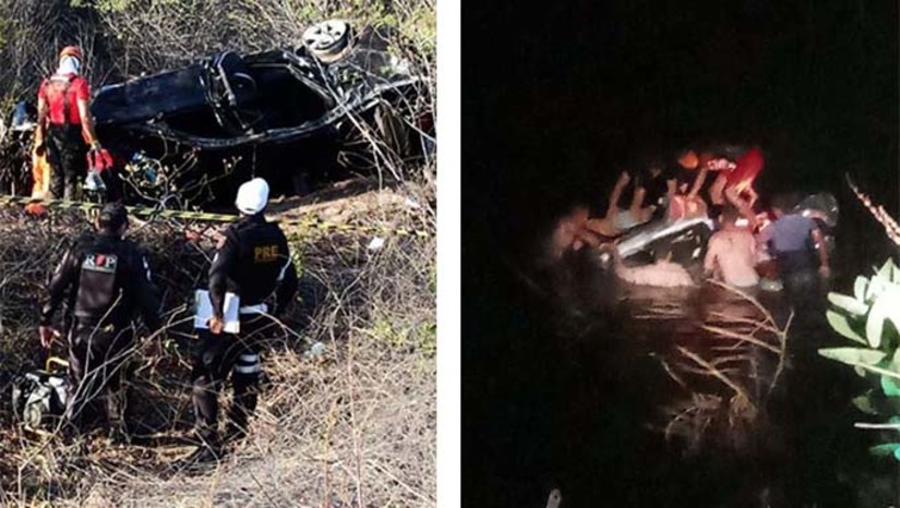 Imagem 1 - O primeiro acidente aconteceu na RN-12, de acesso a cidade de Grossos. O veículo BMW capotou no acostamento da rodovia, matando o engenheiro Alex Sousa Lopes, de 36 anos. O segundo aconteceu em Tenente Ananias, matando André Alves; Os dois casos serão investigados pela Polícia Civil Imagem 1 - O primeiro acidente aconteceu na RN-12, de acesso a cidade de Grossos. O veículo BMW capotou no acostamento da rodovia, matando o engenheiro Alex Sousa Lopes, de 36 anos. O segundo aconteceu em Tenente Ananias, matando André Alves; Os dois casos serão investigados pela Polícia Civil