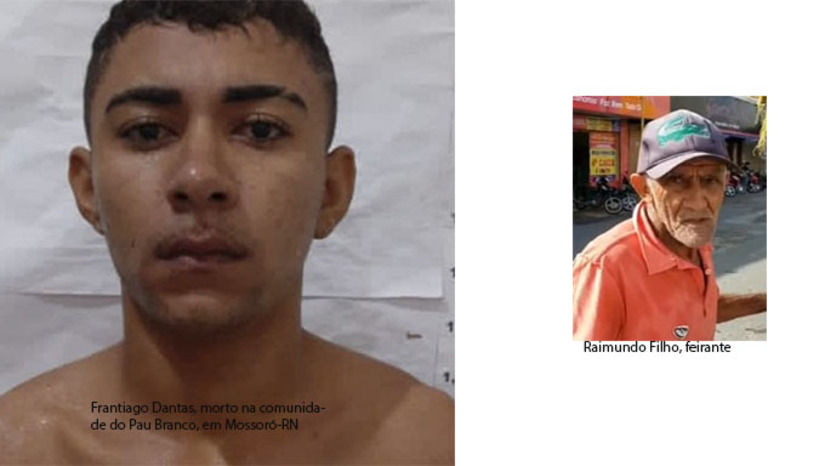 Imagem 1 - Preso de Justiça Frantiado Dantas, da Serra do Mel, estava num bar durante a madrugada deste domingo, 16, quando foi morto com tiros de escopeta 12. Já o vendedor Raimundo sofreu uma facada no seu local de trabalho aos domingos, sendo que neste caso a Guarda Municipal prendeu o acusado, que é o pai de Daniel Benício, que havia sido esfaqueado por Raimundo. Os dois casos serão investigados pela Polícia Civil Imagem 1 - Preso de Justiça Frantiado Dantas, da Serra do Mel, estava num bar durante a madrugada deste domingo, 16, quando foi morto com tiros de escopeta 12. Já o vendedor Raimundo sofreu uma facada no seu local de trabalho aos domingos, sendo que neste caso a Guarda Municipal prendeu o acusado, que é o pai de Daniel Benício, que havia sido esfaqueado por Raimundo. Os dois casos serão investigados pela Polícia Civil