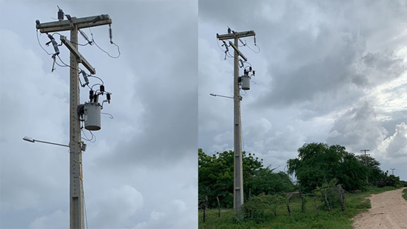 Imagem 1 - O roubo aconteceu nesta sexta-feira, dia 18. A região já vem sob ataque das quadrilhas que roubam fios de energia para vender o cobre há cerca de 6 meses, tendo ocorrido mais de 300 ocorrências, gerando um prejuízo superior a 3 milhões na COSERN e outro ainda maior a população e a indústria que ficam sem energia e água Imagem 1 - O roubo aconteceu nesta sexta-feira, dia 18. A região já vem sob ataque das quadrilhas que roubam fios de energia para vender o cobre há cerca de 6 meses, tendo ocorrido mais de 300 ocorrências, gerando um prejuízo superior a 3 milhões na COSERN e outro ainda maior a população e a indústria que ficam sem energia e água