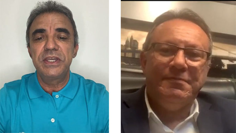 Imagem 1 -  Em live gravada na noite desta segunda-feira, dia 4 de abril de 2022, Jorge do Rosário conversou com o presidente do Avante no Rio Grande do Norte, o vereador Raniere Barbosa, de Natal. Assim como Jorge do Rosário, Raniere Barbosa também defende a geração de empregos, não com promessas vazias, mas com propostas claras e executáveis.
