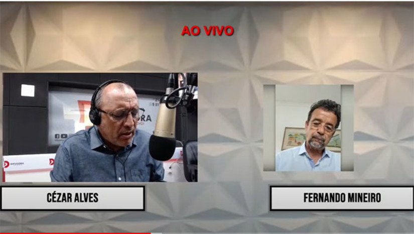 Imagem 1 - Vamos ter um trabalho grande para reconstruir o Brasil. E quero ajudar o Lula, na Câmara Federal, a recuperar a democracia e a economia do país. Quero estar em Brasília no ano que vem para ser uma voz do nosso Estado, ser uma voz do próximo governo Fátima no futuro governo Lula. Se com Bolsonaro na presidência Fátima já conseguiu fazer tanta coisa imagina estando em sintonia com o governo federal ? Então eu quero ser esse elo, essa ponte entre Fátima e Lula”, acrescenta Mineiro em entrevista a Carla Albuquerque e Cézar Alves, da Rádio Difusora de Mossoró Imagem 1 - Vamos ter um trabalho grande para reconstruir o Brasil. E quero ajudar o Lula, na Câmara Federal, a recuperar a democracia e a economia do país. Quero estar em Brasília no ano que vem para ser uma voz do nosso Estado, ser uma voz do próximo governo Fátima no futuro governo Lula. Se com Bolsonaro na presidência Fátima já conseguiu fazer tanta coisa imagina estando em sintonia com o governo federal ? Então eu quero ser esse elo, essa ponte entre Fátima e Lula”, acrescenta Mineiro em entrevista a Carla Albuquerque e Cézar Alves, da Rádio Difusora de Mossoró