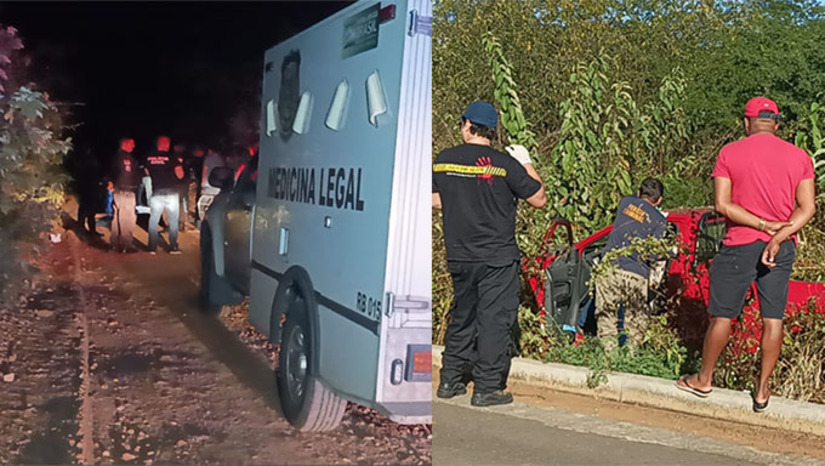 Imagem 1 - Em Mossoró, as vítimas são: Guido Robson de Lima Moura, de 28 anos, e Mikael Magnos da Silva Machado, de 30 anos, residentes em Upanema-RN. Este último é preso de justiça. Em Baraúna, a vítima é conhecida por Ivanilson da Agrosafra. Imagem 1 - Em Mossoró, as vítimas são: Guido Robson de Lima Moura, de 28 anos, e Mikael Magnos da Silva Machado, de 30 anos, residentes em Upanema-RN. Este último é preso de justiça. Em Baraúna, a vítima é conhecida por Ivanilson da Agrosafra.