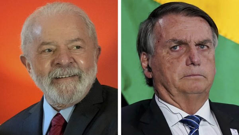 Imagem 1 - Datafolha: Lula mantém percentual e Bolsonaro avança 3 pontos. A pesquisa eleitoral, divulgada nesta quinta-feira (18), encomendada pela Globo e pelo jornal "Folha de S.Paulo", mostra o ex-presidente Lula (PT) com 47% das intenções de voto no primeiro turno da eleição presidencial, seguido pelo atual presidente, Jair Bolsonaro (PL), com 32%. Na sequência estão Ciro Gomes (PDT) com 7%, Simone Tebet (MDB) com 2% e Vera (PSTU) com 1%. Os demais candidatos não pontuaram na pesquisa. Imagem 1 - Datafolha: Lula mantém percentual e Bolsonaro avança 3 pontos. A pesquisa eleitoral, divulgada nesta quinta-feira (18), encomendada pela Globo e pelo jornal "Folha de S.Paulo", mostra o ex-presidente Lula (PT) com 47% das intenções de voto no primeiro turno da eleição presidencial, seguido pelo atual presidente, Jair Bolsonaro (PL), com 32%. Na sequência estão Ciro Gomes (PDT) com 7%, Simone Tebet (MDB) com 2% e Vera (PSTU) com 1%. Os demais candidatos não pontuaram na pesquisa.