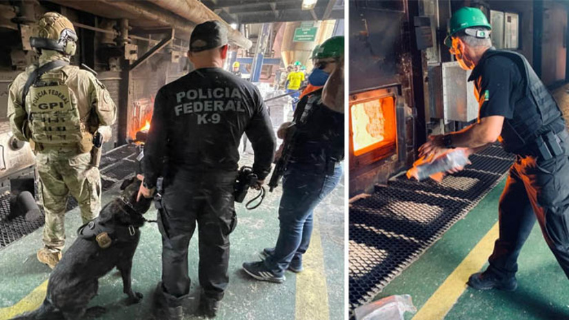 Imagem 1 - PF incinera mais de 7 toneladas de drogas em Arês; ação foi a maior já realizada pela PF no RN. A incineração aconteceu nesta terça-feira (11), no alto-forno de uma usina localizada na Zona Rural do município. Ao todo, foram incinerados 6.852 kg de cocaína; 434 kg de maconha; 567 comprimidos de Ecstasy, além de 49 frascos de anabolizantes. A droga resultou de apreensões realizadas na Grande Natal e em Areia Branca/RN (Operação Maritimum). Imagem 1 - PF incinera mais de 7 toneladas de drogas em Arês; ação foi a maior já realizada pela PF no RN. A incineração aconteceu nesta terça-feira (11), no alto-forno de uma usina localizada na Zona Rural do município. Ao todo, foram incinerados 6.852 kg de cocaína; 434 kg de maconha; 567 comprimidos de Ecstasy, além de 49 frascos de anabolizantes. A droga resultou de apreensões realizadas na Grande Natal e em Areia Branca/RN (Operação Maritimum).