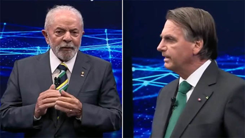   Os principais institutos de pesquisas apontam que Lula chega ao dia das eleições com ligeira vantagem para o seu concorrente, o atual presidente Jair Messias Bolsonaro. O IPEC diz que Lula aparece com 54% e Bolsonaro com 46% dos votos válidos. Já o Datafolha aponta Lula está com 52% dos votos válidos e Bolsonaro com 48%. “Amanhã, o Brasil dará mais um importante e decisivo passo em nossa caminhada de desenvolvimento e progresso, garantindo o fortalecimento democrático e a estabilidade republicana”, falou o presidente do TSE Alexandre de Moraes, completando: “Eleitores, eleitoras, compareçam para votar”, pede o ministro Alexandre Moraes aos brasileiros.