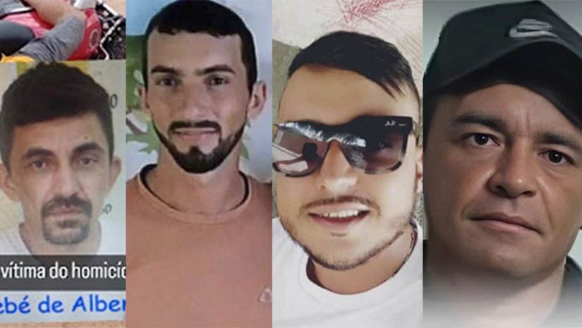 Imagem 1 - Bebé de Albanir foi morto a tiros em Umarizal, Antônio Cassio em Caraúbas, João Paulo no Santa Delmira, em Mossoró, e Ailton na zona rural de José da Penha; Dos quatro assassinatos, apenas o assassino de Ailton, que foi o próprio irmão, foi preso pela Policia. Os demais estão investigação pela Polícia Civil Imagem 1 - Bebé de Albanir foi morto a tiros em Umarizal, Antônio Cassio em Caraúbas, João Paulo no Santa Delmira, em Mossoró, e Ailton na zona rural de José da Penha; Dos quatro assassinatos, apenas o assassino de Ailton, que foi o próprio irmão, foi preso pela Policia. Os demais estão investigação pela Polícia Civil