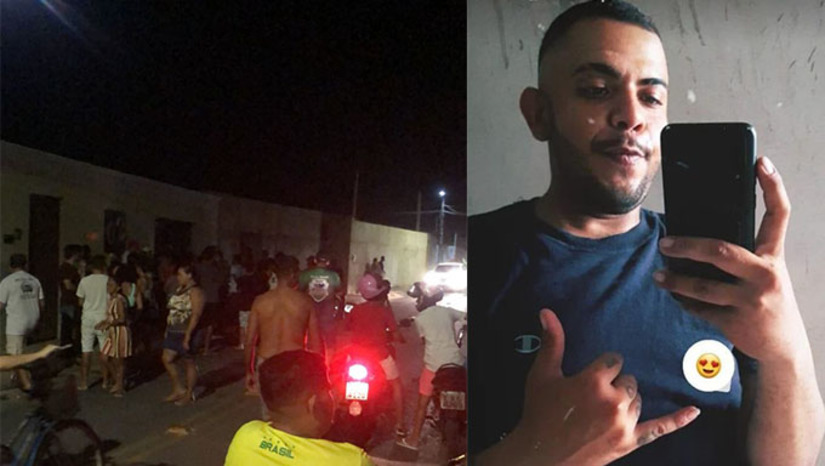 Imagem 1 -  Crime de homicídio aconteceu na porta da casa da vítima Ronaldo Antonny no bairro Aeroporto II, zona oeste da cidade. A Polícia Militar apurou no local que um homem o matou e fugiu numa Biz. Neste final de semana, a Polícia registrou outras cinco ocorrências de crimes contra a vida na capital do Oeste, um dos finais de semana mais violentos do ano de 2022