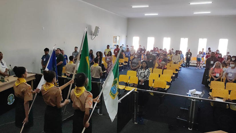 Imagem 1 -  O momento foi realizado para obter a opinião da população sobre os servidores de abastecimento de água, esgotamento sanitário, drenagem das águas de chuva e coleta de lixo na cidade, contribuindo para a conclusão do Plano Municipal de Saneamento Básico (PMSB).