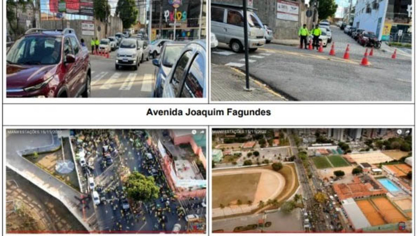 Imagem 1 - Natal deve garantir completa desobstrução de vias ocupadas por manifestantes antidemocráticos. As 49ª e 28ª Promotorias de Justiça de Natal moveram uma Ação Civil Pública para que o Município garanta a completa trafegabilidade da avenida Hermes da Fonseca e ruas adjacentes. Na ação, o MPRN também pede que a prefeitura coíba as infrações de trânsito, bem como o comércio irregular e a poluição sonora nessas vias públicas municipais, devendo ser aplicadas as medidas sancionatórias previstas no CTB e em Lei Municipal, dentre outras normas aplicáveis. Em caso de esgotamento da capacidade operacional da Guarda Municipal do Natal, na operação de desobstrução da via pública e de repressão às infrações de trânsito e às normas ambientais, o apoio da Polícia Militar deverá ser solicitado. Imagem 1 - Natal deve garantir completa desobstrução de vias ocupadas por manifestantes antidemocráticos. As 49ª e 28ª Promotorias de Justiça de Natal moveram uma Ação Civil Pública para que o Município garanta a completa trafegabilidade da avenida Hermes da Fonseca e ruas adjacentes. Na ação, o MPRN também pede que a prefeitura coíba as infrações de trânsito, bem como o comércio irregular e a poluição sonora nessas vias públicas municipais, devendo ser aplicadas as medidas sancionatórias previstas no CTB e em Lei Municipal, dentre outras normas aplicáveis. Em caso de esgotamento da capacidade operacional da Guarda Municipal do Natal, na operação de desobstrução da via pública e de repressão às infrações de trânsito e às normas ambientais, o apoio da Polícia Militar deverá ser solicitado.
