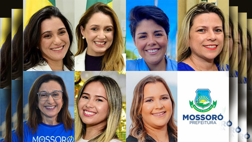 Imagem 1 -  A professora e servidora da UERN Hubeônia Alencar segue na Secretaria de Educação; Morgana Dantas, na Saúde e Janaína Holanda, na Ouvidoria Geral do Município. Carolyne Souza assume a Secretaria de Administração e Tatiana Paula assume finanças. Já as jornalistas Larissa Maciel vai para Esportes e Valéria Persali para Comunicação.  Estas e outras mudanças no primeiro escalão devem ser efetivadas nesta segunda-feira, 9