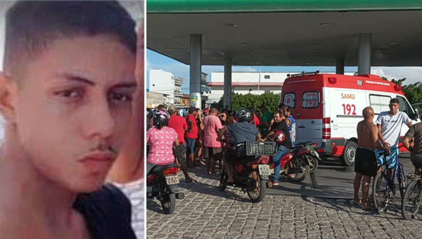 Imagem 1 -  Suspeito de matar por engano frentista de posto é preso pela DHM em Mossoró. O caso aconteceu no dia 12 de novembro de 2022. Carlos Williame Silva dos Santos, de 18 anos, estava trabalhando em um posto de combustíveis, localizado no Alto da Conceição, quando foi atingido por uma bala perdida. O suspeito preso nesta terça-feira (24), tentou matar outros dois homens que estavam em uma oficina ao lado do posto, mas acabou acertando e matando o frentista. O homem, identificado apenas pelas iniciais A.A.D.S, de 21 anos, foi ouvido na delegacia de homicídios e encaminhado para o sistema prisional. As investigações continuam com o objetivo de identificar, localizar e prender o segundo suspeito envolvido, responsável por pilotar o veículo usado no crime. 