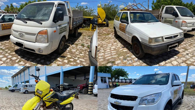 Imagem 1 - UFERSA vai realizar leilão 10 carros e 4 motocicletas no dia 7 de março. O leilão acontecerá às 9h. Os interessados podem vistoriar os veículos que estão expostos a partir desta quarta-feira (1º), no Setor de Transportes, que fica no lado leste do Campus Central, em Mossoró. A visita para a análise dos veículos será das 8 às 11h, mediante agendamento através do e-mail: leilao@ufersa.edu.br ou pelo telefone: (84) 3317-8285. Imagem 1 - UFERSA vai realizar leilão 10 carros e 4 motocicletas no dia 7 de março. O leilão acontecerá às 9h. Os interessados podem vistoriar os veículos que estão expostos a partir desta quarta-feira (1º), no Setor de Transportes, que fica no lado leste do Campus Central, em Mossoró. A visita para a análise dos veículos será das 8 às 11h, mediante agendamento através do e-mail: leilao@ufersa.edu.br ou pelo telefone: (84) 3317-8285.