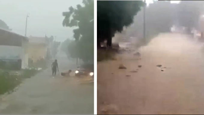 Imagem 1 - A forte chuva que aconteceu durante este final de semana no município de Apodi-RN revelou a necessidade urgente de realizar obras de drenagem no bairro Baixa do Caic. Procurado pelo MOSSORÓ HOJE, o prefeito Alan Silveira assegurou que já contratou o engenheiro, o serviço de levantamento topográfico, entre outros, para fazer o projeto e buscar os recursos no Governo do Estado e no Governo Federal. Imagem 1 - A forte chuva que aconteceu durante este final de semana no município de Apodi-RN revelou a necessidade urgente de realizar obras de drenagem no bairro Baixa do Caic. Procurado pelo MOSSORÓ HOJE, o prefeito Alan Silveira assegurou que já contratou o engenheiro, o serviço de levantamento topográfico, entre outros, para fazer o projeto e buscar os recursos no Governo do Estado e no Governo Federal.