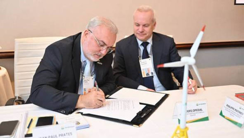 Imagem 1 - Petrobras e Equinor firmam acordo para avaliar projetos de eólica offshore no RN e em mais 5 estados. Imagem 1 - Petrobras e Equinor firmam acordo para avaliar projetos de eólica offshore no RN e em mais 5 estados.
