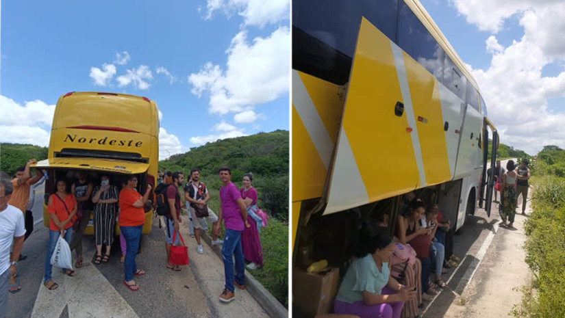 Imagem 1 -  Com ônibus quebrando constantemente na linha Mossoró/Natal, passageiros denunciam descaso da Nordeste. No último sábado (11) uma viagem que deveria ser de pouco mais de 4h entre a capital do Rio Grande do Norte e a segunda maior cidade do estado, terminou durando mais de 10h. Em quatro delas, os passageiros ficaram parados no meio da BR-304, após o ônibus em que estavam quebrar. Devido a uma concessão, a empresa Nordeste é a única autorizada a fazer a linha direta entre as rodoviárias das duas cidades e não possui ônibus reserva, tendo que, em casos como este, aguardar a chegada de um mecânico para fazer o conserto do veículo e, só então, seguirem viagem. Em contato com a reportagem do MOSSORÓ HOJE, o pesquisador Pedro Farias, o professor universitário Robério Nunes e a professora aposentada Genir de Brito contaram sobre o perigo que correram na estrada, o calor e a sede, além da falta de assistência da empresa; entenda o caso.