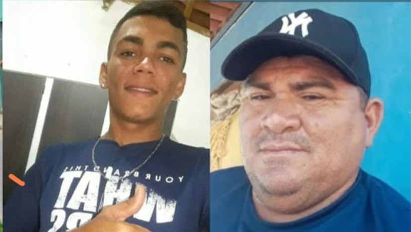 Imagem 1 -  Testemunhas contaram que três homens, se deslocando num veículo, mataram com tiros de escopeta calibre 12 o caraubense Josivan Inocêncio da Silva, o Van Gambia, de 49 anos, e, em seguida, o paraibano André Alves da Costa Braga, de 24 anos. O duplo homicídio está sendo investigado pela Polícia Civil.