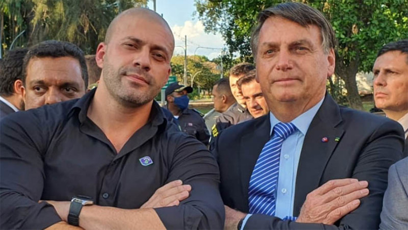 Imagem 1 - Por maioria dos votos, STF derruba indulto de Bolsonaro ao ex-deputado Daniel Silveira. O ex-parlamentar foi condenado a oito anos e nove meses de reclusão em razão de manifestações contra o Estado Democrático de Direito. O colegiado acompanhou o voto da presidente do STF, ministra Rosa Weber (relatora), no sentido de que houve desvio de finalidade na concessão do benefício apenas porque o ex-deputado era aliado político de Bolsonaro. O julgamento foi concluído na sessão desta quarta-feira (10), com os votos dos ministros Gilmar Mendes e Luiz Fux. Imagem 1 - Por maioria dos votos, STF derruba indulto de Bolsonaro ao ex-deputado Daniel Silveira. O ex-parlamentar foi condenado a oito anos e nove meses de reclusão em razão de manifestações contra o Estado Democrático de Direito. O colegiado acompanhou o voto da presidente do STF, ministra Rosa Weber (relatora), no sentido de que houve desvio de finalidade na concessão do benefício apenas porque o ex-deputado era aliado político de Bolsonaro. O julgamento foi concluído na sessão desta quarta-feira (10), com os votos dos ministros Gilmar Mendes e Luiz Fux.