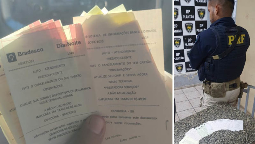 Imagem 1 - PF prende em Mossoró cearenses suspeitos de aplicarem golpes em clientes de agências bancárias. As prisões de dois homens, um de 23 e outro de 27 anos, naturais de Novo Horizonte/CE, aconteceram na noite desta segunda-feira (22), no km 84 da BR 304, pela Polícia Federal. Eles foram reconhecidos por uma das vítimas, um idoso de 73 anos, do município de Natal. A dupla fez a vítima acreditar que precisava fazer uma atualização em sua conta e se ofereceu para ajudar. O aposentado contou a PF que eles o orientaram a retirar um extrato da conta para verificar se uma taxa havia sido cobrada e acredita que, naquele momento, os estelionatários conseguiram trocar o seu cartão e decorar a sua senha. O prejuízo da vítima foi de R$ 5 mil; entenda o caso. Imagem 1 - PF prende em Mossoró cearenses suspeitos de aplicarem golpes em clientes de agências bancárias. As prisões de dois homens, um de 23 e outro de 27 anos, naturais de Novo Horizonte/CE, aconteceram na noite desta segunda-feira (22), no km 84 da BR 304, pela Polícia Federal. Eles foram reconhecidos por uma das vítimas, um idoso de 73 anos, do município de Natal. A dupla fez a vítima acreditar que precisava fazer uma atualização em sua conta e se ofereceu para ajudar. O aposentado contou a PF que eles o orientaram a retirar um extrato da conta para verificar se uma taxa havia sido cobrada e acredita que, naquele momento, os estelionatários conseguiram trocar o seu cartão e decorar a sua senha. O prejuízo da vítima foi de R$ 5 mil; entenda o caso.