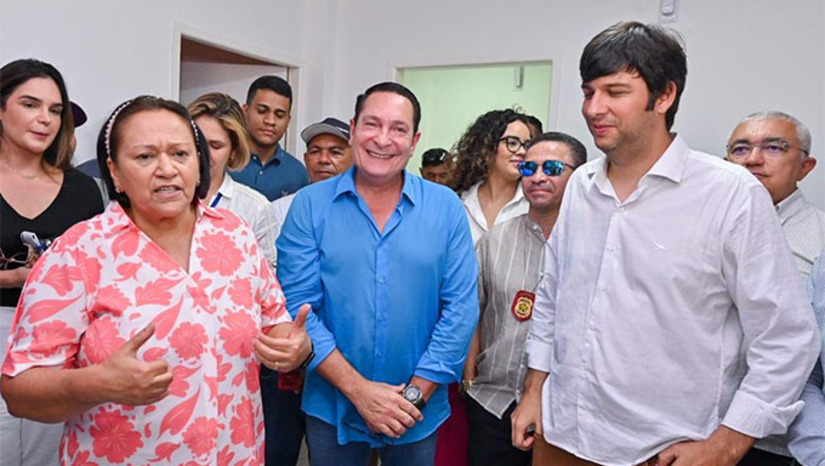 Imagem 1 -  "A instalação da Delegacia Regional de Currais Novos é um sonho antigo das autoridades da população da região ( também autoridades de segurança). Vai permitir que a cidade disponha dos serviços da Polícia Civil 24 horas por dia. Currais Novos já merecia esse equipamento de segurança", comemorou Ezequiel Ferreira, em visita as obras na companhia da governadora Fátima Bezerra, do prefeito Odon e do secretário de Segurança Coronel Araújo, neste sábado, dia 15 (Foto: João Gilberto)