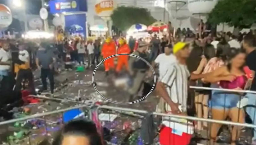 Imagem 1 -  Polícia prende suspeito de cometer assassinato em meio a Festa de Sant’ana, em Currais Novos. A prisão do suspeito, cujo nome não foi divulgado, aconteceu por volta das 5h desta quarta-feira (26). O crime aconteceu durante a madrugada, no Pavilhão da Festa de Sant’Ana, em Currais Novos. A vítima, Lucas Denis de Araújo, foi atingido na região da cabeça e ainda chegou a ser socorrido, mas acabou não resistindo. O crime aconteceu no meio da multidão, no momento em que se apresentavam os cantores, Raí, Zezo e Luan Estilizado. Imagens gravadas por celulares dos participantes da festa, mostram que os cantore, ao perceberem o que havia acontecido, param o show e saíram correndo do palco. De acordo com o delegado Paulo Ferreira, de Currais Novos, a motivação do crime teria sido uma discussão que o suspeito teve com a vítima no primeiro dia de evento.