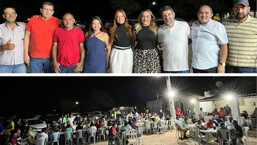 Imagem 1 - A definição se deu nesta sexta-feira, dia 8, em reunião no Sítio Piató, do ex-prefeito José Bernadino, de Alexandria; Além do anfitrião, José Bernardino, o ex-prefeito Alberto Patrício, ex-vereador Lobão, a advogada Klarissa Ferreira, empresária Aline e Berguinho, o médico Dr. David Abrantes e vereador Alan Oliveira. Estas lideranças caminham com seus familiares. Pelo bloco de situação, ainda não tem um novo definido para concorrer ao pleito. A prefeita Jeane Saraiva Ferreira se mostra concentrada na condução do município. Imagem 1 - A definição se deu nesta sexta-feira, dia 8, em reunião no Sítio Piató, do ex-prefeito José Bernadino, de Alexandria; Além do anfitrião, José Bernardino, o ex-prefeito Alberto Patrício, ex-vereador Lobão, a advogada Klarissa Ferreira, empresária Aline e Berguinho, o médico Dr. David Abrantes e vereador Alan Oliveira. Estas lideranças caminham com seus familiares. Pelo bloco de situação, ainda não tem um novo definido para concorrer ao pleito. A prefeita Jeane Saraiva Ferreira se mostra concentrada na condução do município.