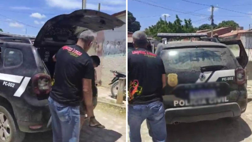 Imagem 1 - Condenado por homicídio é preso pela polícia civil na cidade de Mossoró. Contra José Augusto Nascimento da Silva, de 51 anos, havia um mandado de prisão definitiva, tendo sido condenado por crimes de homicídio e roubo. A prisão foi realizada nesta quinta-feira (26), no bairro Santo Antônio, em Mossoró, no âmbito da "Operação Paz", deflagrada em setembro deste ano, em âmbito nacional. Imagem 1 - Condenado por homicídio é preso pela polícia civil na cidade de Mossoró. Contra José Augusto Nascimento da Silva, de 51 anos, havia um mandado de prisão definitiva, tendo sido condenado por crimes de homicídio e roubo. A prisão foi realizada nesta quinta-feira (26), no bairro Santo Antônio, em Mossoró, no âmbito da "Operação Paz", deflagrada em setembro deste ano, em âmbito nacional.