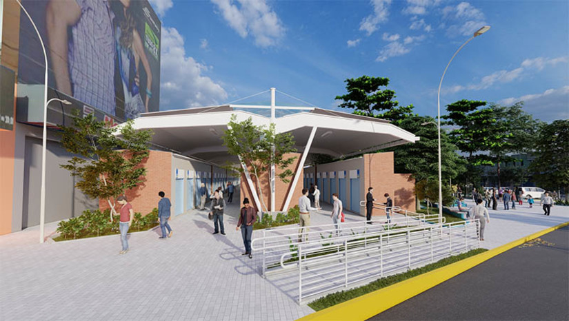 Imagem 1 -  O Centro Comercial de Mossoró ficará localizado na rua Bezerra Mendes, no Centro. A Ordem de Serviço para inícios das obras será assinada pelo prefeito Allyson Bezerra no local, às 8h. O equipamento terá mais de 300 boxes que irão acolher os comerciantes ambulantes que hoje atuam em ruas do Centro da cidade. O projeto também prevê a revitalização da Praça da Independência, construção, entre outros espaços, de bicicletário, e disponibilidade de vagas para taxistas e mototaxistas, além de Posto da Guarda Municipal e Posto de Atendimento ao Turista. 