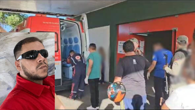 Imagem 1 -  Jovem baleado durante comemoração no Dom Jaime morre no HRTM. José Vanzeir Robson Sobrinho, de 25 anos, sofreu um disparo na região da cabeça, na tarde desta quinta-feira (18). Ele, juntamente com outro rapaz, de 20 anos, foi socorrido para o HRTM e chegou a ser intubado, mas acabou não resistindo. Os dois jovens foram baleados no momento em que participavam de uma comemoração da vitória do Baraúnas, que venceu o Potiguar, na quarta-feira (17). O outro rapaz, identificado como Victor, segue internado.