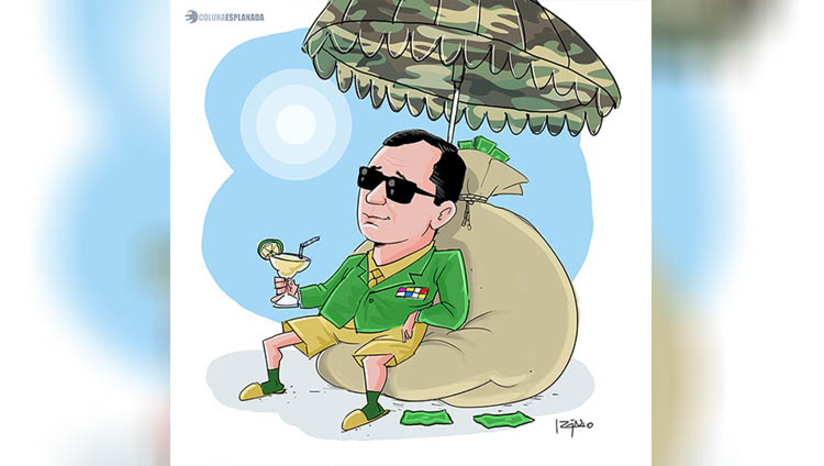 Imagem 1 -  [COLUNA ESPLANADA] Afastado pelo Exército há seis meses, o tenente-coronel Mauro Cid - preso sob suspeita de falsificar cartões de vacina e alvo de investigações por supostamente vender joias e tramar um golpe – recebeu, no período, mais de R$ 180 mil em salários. Também mantém plano de saúde de oficial e moradia bancada com recursos públicos pela Força.