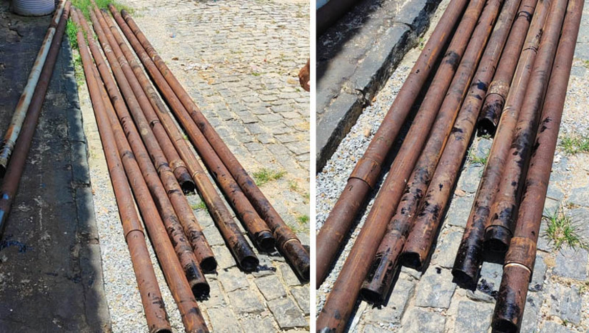 Imagem 1 - Suspeito de comercializar canos de ferro furtados da empresa 3R Petroleum é preso em Caicó. A prisão aconteceu nesta quarta-feira (20). O homem, de 49 anos, foi preso por suspeita da prática do crime de receptação. O material havia sido furtado em Mossoró. O furto reiterado desses objetos está causando prejuízos milionários para as empresas. Por isso, seguindo com as investigações, na última semana, a Polícia Civil deflagrou a 14ª fase da "Operação Sucata", e apreendeu diversos canos, além de prender dois homens por receptação. Imagem 1 - Suspeito de comercializar canos de ferro furtados da empresa 3R Petroleum é preso em Caicó. A prisão aconteceu nesta quarta-feira (20). O homem, de 49 anos, foi preso por suspeita da prática do crime de receptação. O material havia sido furtado em Mossoró. O furto reiterado desses objetos está causando prejuízos milionários para as empresas. Por isso, seguindo com as investigações, na última semana, a Polícia Civil deflagrou a 14ª fase da "Operação Sucata", e apreendeu diversos canos, além de prender dois homens por receptação.