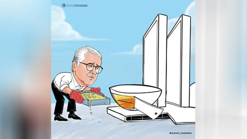 Imagem 1 -  [COLUNA ESPLANADA] Assim como o presidente da Câmara, Arthur Lira (PP-AL), a bancada evangélica sacrifica o ministro Alexandre Padilha (Relações Institucionais). O atrito gira em torno da proposta (PEC 5/2023) que amplia a imunidade tributária para templos religiosos. Além de divergências, deputados desconfiam se a articulação de Padilha garantirá os 308 votos necessários para aprovar a PEC.