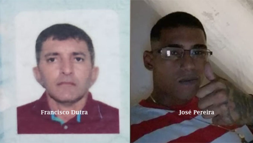 Imagem 1 -  Após levantamentos iniciais, os policiais constataram que os dois casos estavam interligados e que havia relação com facções criminosas que atuam nesta região de Mossoró.  As vítimas são:  Francisco Dutra Filho  José Pereira da Silva  O primeiro crime teve como vítima Francisco Dutra Filho. Segundo a polícia, o autor deste crime foi José Pereira de Lima, que foi assassinado ao chegar em casa minutos depois.