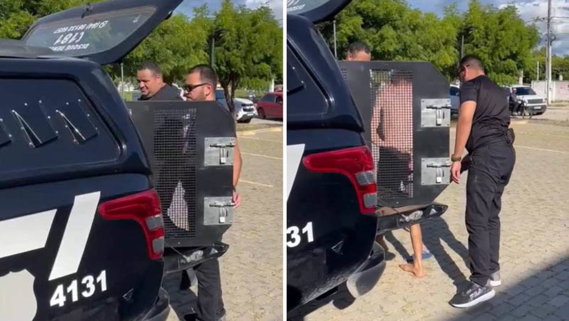 Imagem 1 -  Polícia prende suspeito de um homicídio ocorrido há uma semana, em Caraúbas. A prisão, do homem de 27 anos, aconteceu nesta quinta-feira (6), no bairro Leandro Bezerra. Ele é suspeito de matar com golpes de cutelo, Antônio Nero Tosa, de 48 anos, no dia 31 de maio. A vítima dormia em uma calçada, em frente à praça da cidade, quando foi surpreendida pelo assassino. Ainda segundo a polícia civil, o homem já é réu em outras ações penais por crime de homicídio e organização criminosa.
