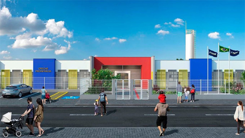 Imagem 1 -  O equipamento educacional será erguido no bairro Jardim de Alícia II, garantindo, inicialmente, 280 vagas para as crianças da cidade.  “Será uma unidade do tipo ProInfância, com excelente estrutura para acolher ainda melhor as nossas crianças e professores. A construção da creche já está garantida, com recursos assegurados junto ao Ministério da Educação, a partir do trabalho da nossa gestão”, destacou a prefeita Lidiane Marques.