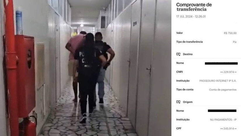Imagem 1 - Suspeito de aplicar golpe com comprovante de pix falso é preso em flagrante em Mossoró. A prisão do suspeito, um homem de 24 anos, foi realizada nesta quarta-feira (17), pelas equipes das delegacias especializadas em Furtos e Roubos (Defur) e em Falsificações e Defraudações de Mossoró (DEFD). Esta foi a segunda vez que ele aplicou golpe no mesmo comerciante, um vendedor de aparelhos celulares. Após receber a denúncia, os policiais civis se deslocaram rapidamente para o local onde o aparelho seria entregue e conseguiram localizar o suspeito com o celular da fraude. Após a prisão, ele foi encaminhado ao sistema prisional, onde permanecerá à disposição da Justiça. Imagem 1 - Suspeito de aplicar golpe com comprovante de pix falso é preso em flagrante em Mossoró. A prisão do suspeito, um homem de 24 anos, foi realizada nesta quarta-feira (17), pelas equipes das delegacias especializadas em Furtos e Roubos (Defur) e em Falsificações e Defraudações de Mossoró (DEFD). Esta foi a segunda vez que ele aplicou golpe no mesmo comerciante, um vendedor de aparelhos celulares. Após receber a denúncia, os policiais civis se deslocaram rapidamente para o local onde o aparelho seria entregue e conseguiram localizar o suspeito com o celular da fraude. Após a prisão, ele foi encaminhado ao sistema prisional, onde permanecerá à disposição da Justiça.