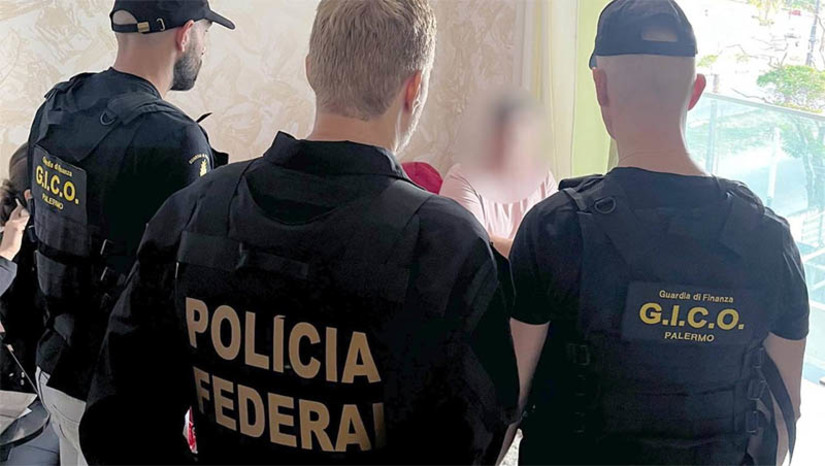 Imagem 1 -  Operação desarticula rede de lavagem de dinheiro realizada pela máfia italiana no RN. A Operação “Arancia” foi deflagrada nesta terça-feira (13), pela PF e pelo MPF, com apoio internacional do Ministério Público e da Guardia di Finanza de Palermo, na Itália. Segundo as investigações, o grupo mafioso atua no estado há quase uma década. As evidências coletadas até o momento indicam que a máfia italiana utilizou empresas fantasmas e laranjas para facilitar a movimentação e a ocultação de fundos ilícitos, provenientes de atividades criminosas internacionais. Estima-se que o esquema tenha investido cerca de R$ 300 milhões no Brasil, utilizando esses recursos para adquirir propriedades e infiltrar-se no mercado imobiliário e financeiro brasileiro. Segundo as autoridades italianas, entretanto, o valor total dos ativos investidos podem superar 500 milhões de euros.