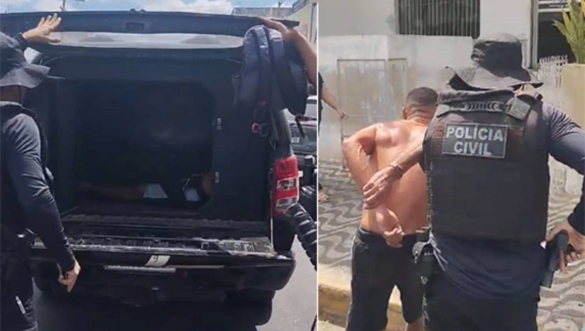   Polícia age rápido e prende suspeito por tentativa de latrocínio ocorrida ontem (5), em Mossoró. A prisão do suspeito, um homem de 36 anos, foi realizada pela equipe da Defur, nesta quarta-feira (6), no bairro das Malvinas. Na tarde desta terça-feira (5), o suspeito entrou em uma loja no bairro Nova Betânia, armado com uma pistola, e anunciou o assalto. No entanto, um policial, que estava no interior do estabelecimento à paisana, percebeu a ação e interviu. Houve troca de tiros, mas ninguém ficou ferido. O criminoso conseguiu fugir do local sem levar nada. No momento da prisão, os policiais encontraram com o suspeito uma quantidade de drogas, o que resultou, também, em prisão em flagrante por tráfico.