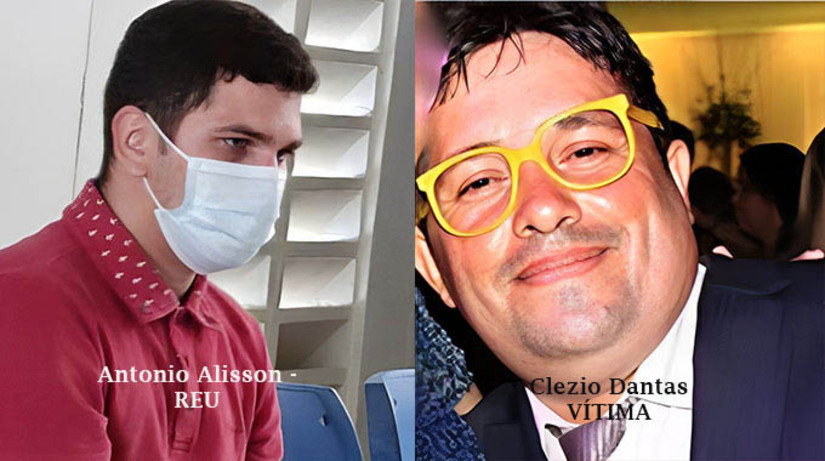 Imagem 1 - Antônio Alison de Sousa Silva, de 26 anos, foi julgado nesta quinta-feira (21), no Fórum Municipal Desembargador Silveira Martins. Ele foi considerado culpado pelo homicídio de Clézio Saraiva Dantas, de 44 anos, crime ocorrido no dia 22 agosto de 2021, na Rua Camilo Paula, 43, no bairro Nova Betânia, em Mossoró. A vítima estava cochilando em uma rede no quintal de casa, aguardando a caixa d’água de sua casa encher, quando o réu pulou o muro, jogou querosene e ateou nela. Antônio foi condenado por homicídio qualificado, mas teve a pena reduzida em dois terços pelo fato de o réu ter laudo de insanidade mental por esquizofrenia.. Imagem 1 - Antônio Alison de Sousa Silva, de 26 anos, foi julgado nesta quinta-feira (21), no Fórum Municipal Desembargador Silveira Martins. Ele foi considerado culpado pelo homicídio de Clézio Saraiva Dantas, de 44 anos, crime ocorrido no dia 22 agosto de 2021, na Rua Camilo Paula, 43, no bairro Nova Betânia, em Mossoró. A vítima estava cochilando em uma rede no quintal de casa, aguardando a caixa d’água de sua casa encher, quando o réu pulou o muro, jogou querosene e ateou nela. Antônio foi condenado por homicídio qualificado, mas teve a pena reduzida em dois terços pelo fato de o réu ter laudo de insanidade mental por esquizofrenia..