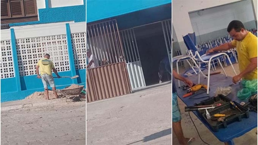 Imagem 1 - As oito escolas municipais e Grossos passam por reparos essenciais. A gestão municipal iniciou desde a última semana, um verdadeio mutirão de reformas e melhorias nas unidades de ensino, para garantir uma melhor estrutura na volta às aulas. Para 2025, a prefeita Cinthia confirmou a entrega do fardamento escolar para todos os alunos da rede. A previsão da secretaria de educação é que as aulas iniciem no próximo dia 24 de fevereiro, após a semana pedagógica. Imagem 1 - As oito escolas municipais e Grossos passam por reparos essenciais. A gestão municipal iniciou desde a última semana, um verdadeio mutirão de reformas e melhorias nas unidades de ensino, para garantir uma melhor estrutura na volta às aulas. Para 2025, a prefeita Cinthia confirmou a entrega do fardamento escolar para todos os alunos da rede. A previsão da secretaria de educação é que as aulas iniciem no próximo dia 24 de fevereiro, após a semana pedagógica.