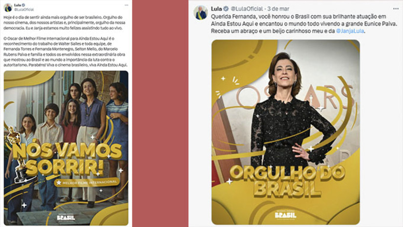 Imagem 1 -  Para o presidente, premiação é reconhecimento do trabalho de todos os envolvidos nessa obra que mostrou ao Brasil e ao mundo a importância da luta contra o autoritarismo. A premiação entregue em Los Angeles, no EUA, neste domingo, dia 2, foi festejado como um título de copa do mundo.