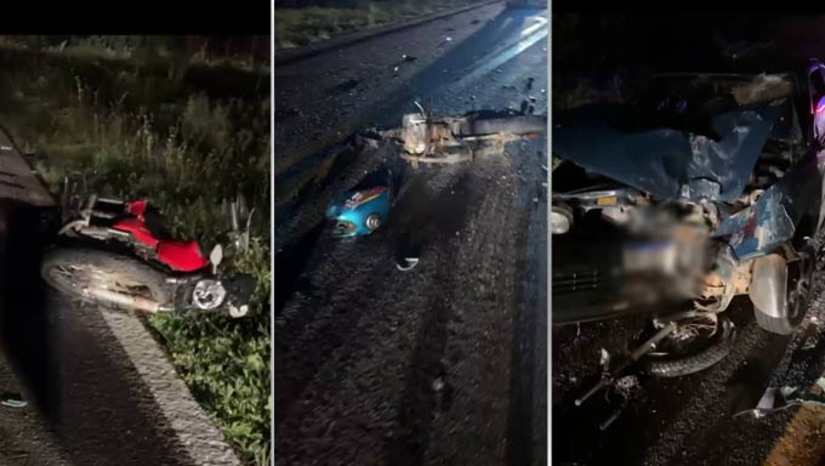 Imagem 1 -  PRF registra acidente fatal na noite deste domingo (9) na BR-405, em Apodi. A vítima foi identificada como Antônio Braz de Lima, de 62 anos. Ele conduzia uma motocicleta, quando se envolveu em um acidente com um carro de passeio tipo Gol e outra motocicleta. O caso aconteceu por volta das 18h, no Km 91 da BR-405. Ainda não há informações sobre o que teria provocado o acidente Os condutores dos outros dois veículos foram socorridos com vida. A polícia civil vai investigar o caso.