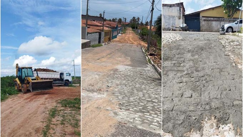 Imagem 1 -  A prefeitura de Tibau montou uma força tarefa junto a secretaria de Obras para amenizar os impactos provocados pelo temporal, com máquinas e equipes nas ruas, que fizeram o trabalho durante toda semana, realizando os reparos necessários.  O secretário de Obras e Serviços Públicos, Odecio Costa, destacou o empenho e agilidade dos servidores municipais. "Após o temporal desta semana, nossas equipes trabalharam incansavelmente para realizar os reparos e as intervenções necessárias. Nesta quinta-feira, concluímos a manutenção do pavimento das ruas mais danificadas e ainda estamos monitorando outros trechos, para que todos os pontos sejam atendidos”, destacou.