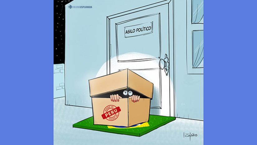 Imagem 1 -  No Peru, a Justiça não foi leniente com políticos corrompidos pela Odebrecht. A ex-primeira-dama do país Nadine Heredia, condenada a 15 anos de prisão por corrupção, desceu em Brasília em jatinho da FAB, pediu asilo político e levou na hora. A oposição aqui vai para cima. O Governo Lula da Silva III irritou os peruanos que clamam por Justiça. A camaradagem do Brasil com a fuga já é cobrada na imprensa de Lima. 