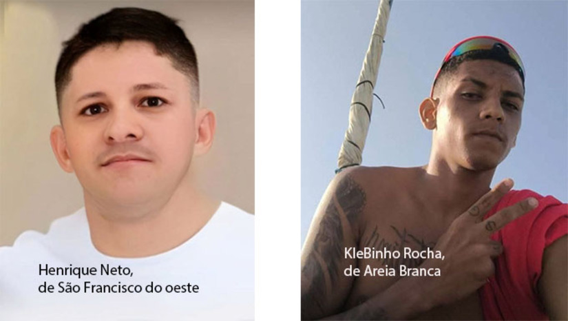 Imagem 1 - O primeiro caso foi em São Francisco do Oeste, onde a vítima foi o jovem Henrique Neto da Cunha Castro. O segundo caso foi em Apodi e teve como vítima o cambista José Wilson Pereira, de 61 anos. O terceiro caso ocorreu já no início da noite desta sexta-feira, 2, na cidade de Areia Branca. A vítima, conhecida por Klebinho Rocha, foi morta a tiros no bairro Navegantes. Imagem 1 - O primeiro caso foi em São Francisco do Oeste, onde a vítima foi o jovem Henrique Neto da Cunha Castro. O segundo caso foi em Apodi e teve como vítima o cambista José Wilson Pereira, de 61 anos. O terceiro caso ocorreu já no início da noite desta sexta-feira, 2, na cidade de Areia Branca. A vítima, conhecida por Klebinho Rocha, foi morta a tiros no bairro Navegantes.