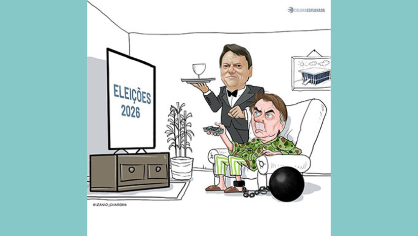 Imagem 1 -  O ex-presidente da República coleta provas para que, se condenado à prisão pelo STF, tenha direito a pedir a domiciliar por questões de saúde. Inelegível mas com poder de articulação, mesmo se condenado Bolsonaro poderá articular palanques Brasil afora apesar de ficar eventualmente em casa. Seu projeto é eleger pelo menos 15 governadores – com fortes bancadas no Congresso Nacional – e no mínimo 50 senadores (há duas vagas por Estado em disputa em 2026).