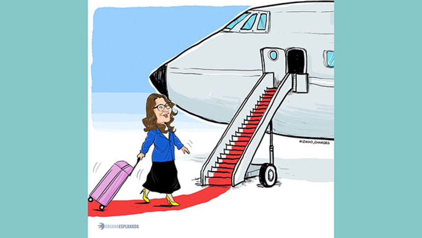 Imagem 1 -  O Airbus A330-200 da FAB, com capacidade para até 250 passageiros, para o transporte da primeira-dama Janja da Silva e uma comitiva do staff da viagem precursora do presidente Lula da Silva a Moscou. Na Aeronáutica, o descontentamento com o uso dos aviões oficiais por ela e ministros  do STF é motivo de angústia. 
