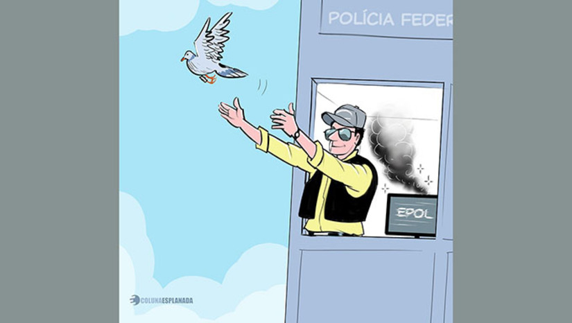 Imagem 1 -  O sistema ePol, de intranet da Polícia Federal e que dá acesso a todas as investigações em curso para suas equipes de agentes e delegados, sofreu novo apagão de horas ontem – desde o fim de semana instável. No meio do mês ficou quase uma semana em off, contam fontes. Quando isso ocorre, é praticamente um apagão e ninguém sabe como seguir os trabalhos – até operações nas ruas podem ser suspensas.