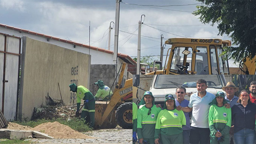 Imagem 1 - "Aquela época do lixo sendo recolhido em caçambas e tratores, despejado no meio da rua, com toneladas acumuladas no lixão e causando transtornos à população, é passado. Hoje temos respeito à população e ao trabalhador, por isso estamos concentrando recursos para garantir que a limpeza urbana seja prioridade”, afirmou o prefeito Felipe Menezes. Imagem 1 - "Aquela época do lixo sendo recolhido em caçambas e tratores, despejado no meio da rua, com toneladas acumuladas no lixão e causando transtornos à população, é passado. Hoje temos respeito à população e ao trabalhador, por isso estamos concentrando recursos para garantir que a limpeza urbana seja prioridade”, afirmou o prefeito Felipe Menezes.